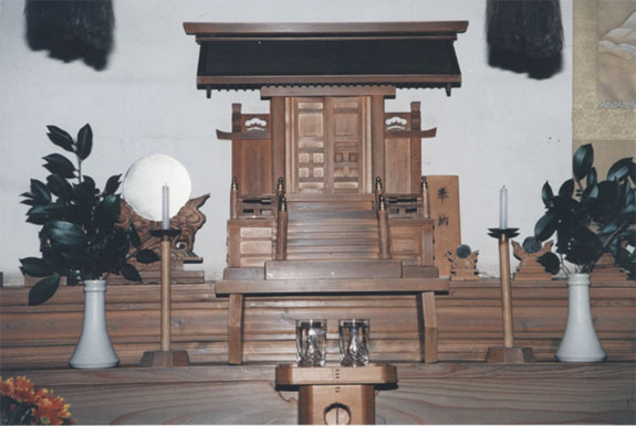 Autel du Kamiza du dojo d'Iwama